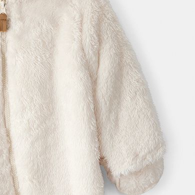Carter's Hooded Long-Sleeve Sherpa Jumpsuit