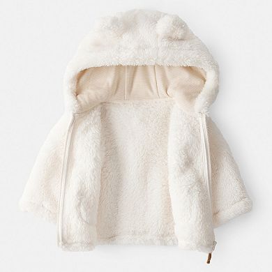 Baby Carter's Sherpa Hooded Long-Sleeve Sweater