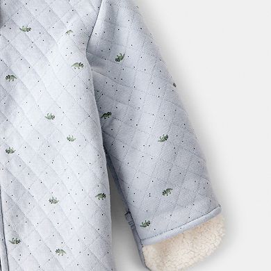 Baby Boy Carter's Dinosaur Print Long-Sleeve Jumpsuit