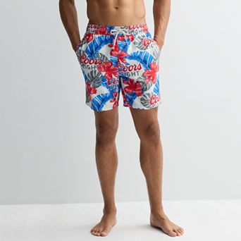 Men's Coors Light 7" Tropic Hibiscus Swim Trunks