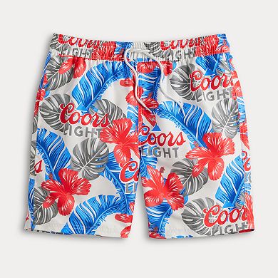Men's Coors Light 7" Tropic Hibiscus Swim Trunks
