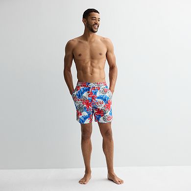 Men's Coors Light 7" Tropic Hibiscus Swim Trunks