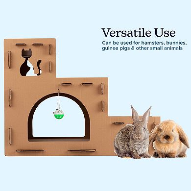 PetMaker Cardboard Cat House with Pads