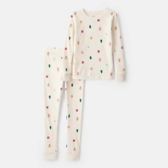 Kids 4-14 Carter's Holiday Print 2 pc Pajama Top & Pajama Bottoms Set