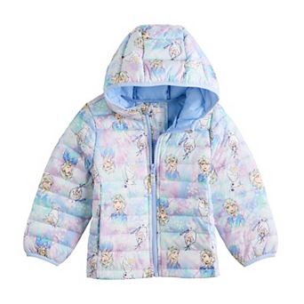 Baby & Toddler Girl Jumping Beans® Disney's Frozen Elsa & Olaf Lightweight Puffer Jacket