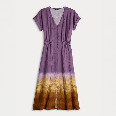 Women's Simply Vera Vera Wang Smocked Midi Dress