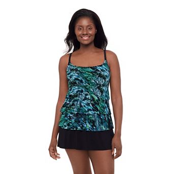 Women's Great Lengths 2 pc Lady Luxe Faux Ruffle Swim Skirtini