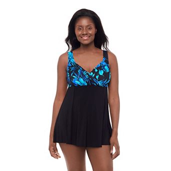 Women's Great Lengths Samurai Draped Crossover Swimdress