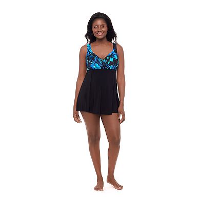 Women's Great Lengths Samurai Draped Crossover Swimdress