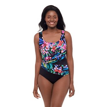 Women's Great Lengths Costa Maya Wrap Sash One-Piece Swimsuit