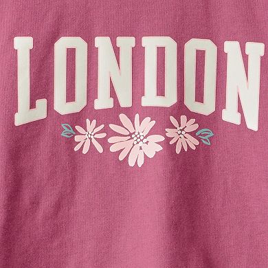 Girls 4-8 Carter's 2-Piece London Short-Sleeve Top & Skirt Set