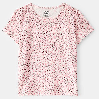 Girls 4-8 Carter's 2-Piece Floral Tee & Jumpsuit Set