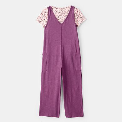 Girls 4-8 Carter's 2-Piece Floral Tee & Jumpsuit Set