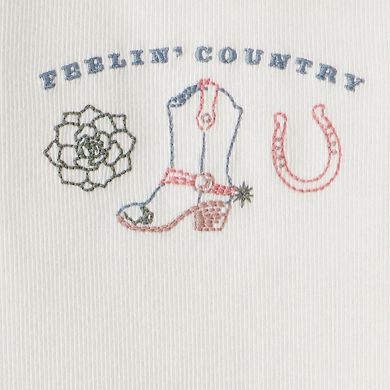 Girls 4-8 Carter's 2-Pc. "Feelin' Country" Top & Skirt Set