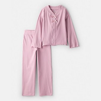 Girls 4-8 Carter's 2 pc Long-Sleeve Tee & Pant Set