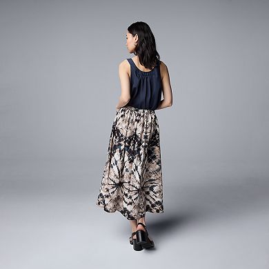 Women's Simply Vera Vera Wang Pull On Midi Skirt