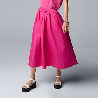 Women's Simply Vera Vera Wang Pull On Midi Skirt