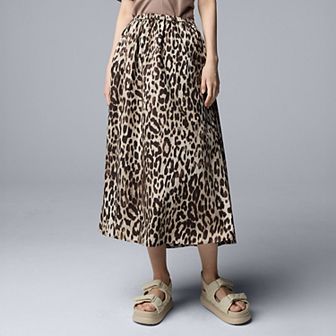 Women's Simply Vera Vera Wang Pull On Midi Skirt