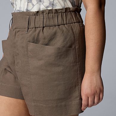 Plus Size Simply Vera Vera Wang Utility Shorts