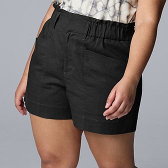 Plus Size Simply Vera Vera Wang Utility Shorts