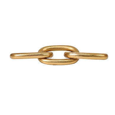Everyday Decor Oversized Gold Decorative Chain Links Table Decor