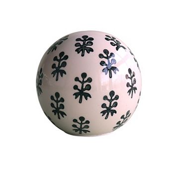 Ditsy Floral Ceramic Orb Table Decor