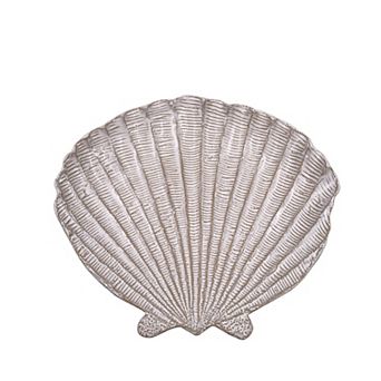 White Ceramic Seashell Decorative Tray Table Decor
