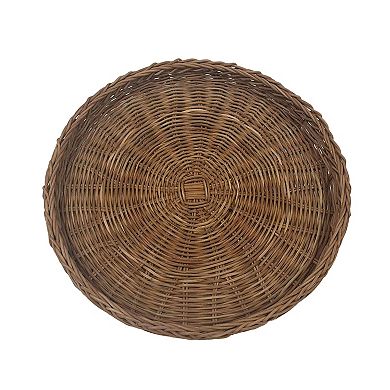 Everyday Decor WICKER TRAY BROWN
