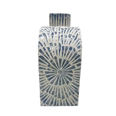 Everyday Decor Medallion Capiz Vase Table Decor