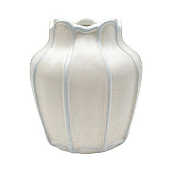 Everyday Decor Contrast Seam Small Ivory Vase