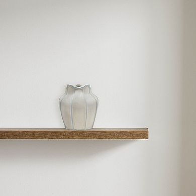 Everyday Decor Contrast Seam Small Ivory Vase
