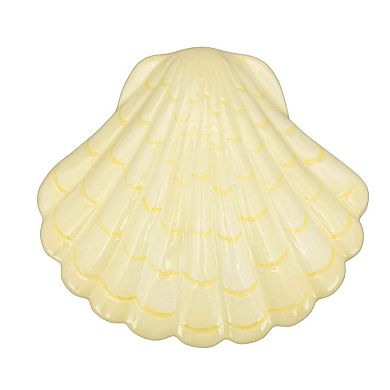 Everyday Decor White Ceramic Shell Box