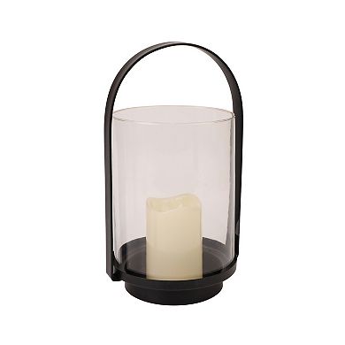 Simple Metal Arch Hurricane LED Candle Lantern Floor Decor