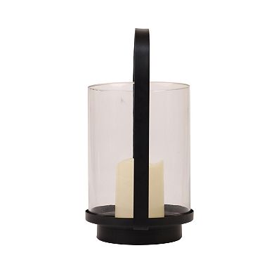 Simple Metal Arch Hurricane LED Candle Lantern Floor Decor