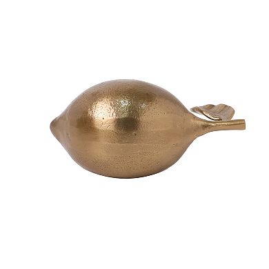 Brass Finish Lemon Table Decor