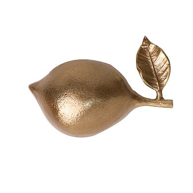 Brass Finish Lemon Table Decor