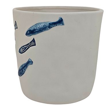Everyday Decor Embossed Fish Planter