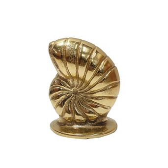 Brass Tone Shell Table Decor