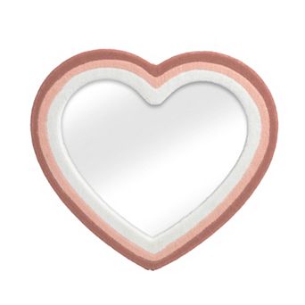 The Big One® Fabric Heart Mirror Wall Decor