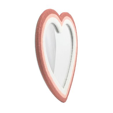 The Big One® Fabric Heart Mirror Wall Decor