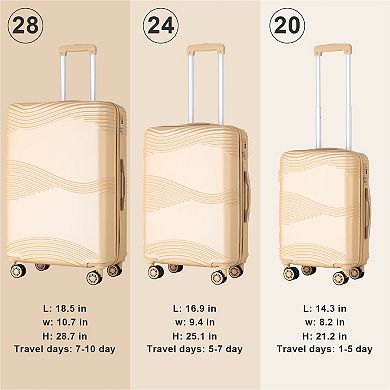 Hikolayae Aden 3-Piece Luggage Set