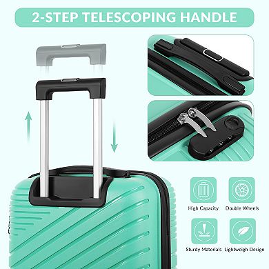 Hikolayae Arrow 2-Piece Hardside Spinner Luggage Set