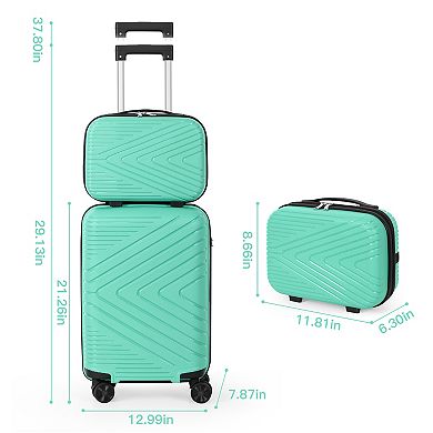 Hikolayae Arrow 2-Piece Hardside Spinner Luggage Set