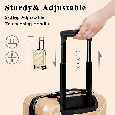 Hikolayae Arrow 20" Hardside Carry-On Spinner Luggage