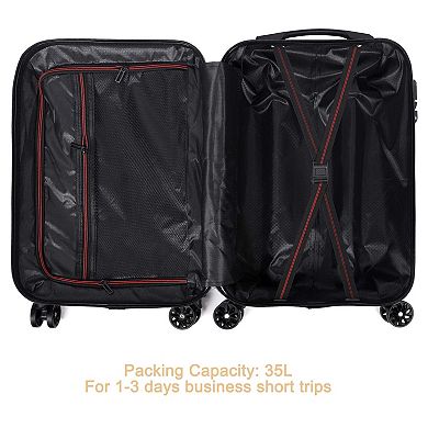 Hikolayae Arrow 20" Hardside Carry-On Spinner Luggage