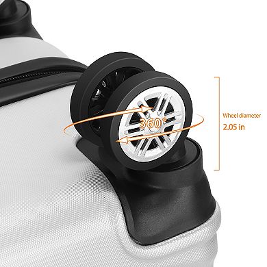 Hikolayae Bend Stripe 3-Piece Hardside Spinner Luggage Set