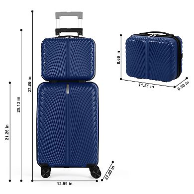 Hikolayae Blooming 2-Piece Hardside Spinner Luggage Set