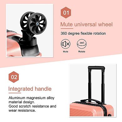 Hikolayae Crossroad 20-Inch Carry-On Hardside Spinner Luggage