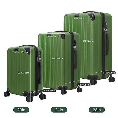 Hikolayae Crossroad 3-Piece Luggage Set
