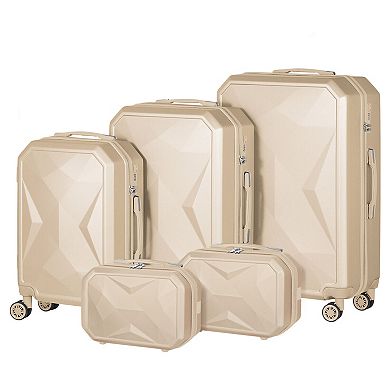 Hikolayae Crossroad 5-Piece Hardside Spinner Luggage Set